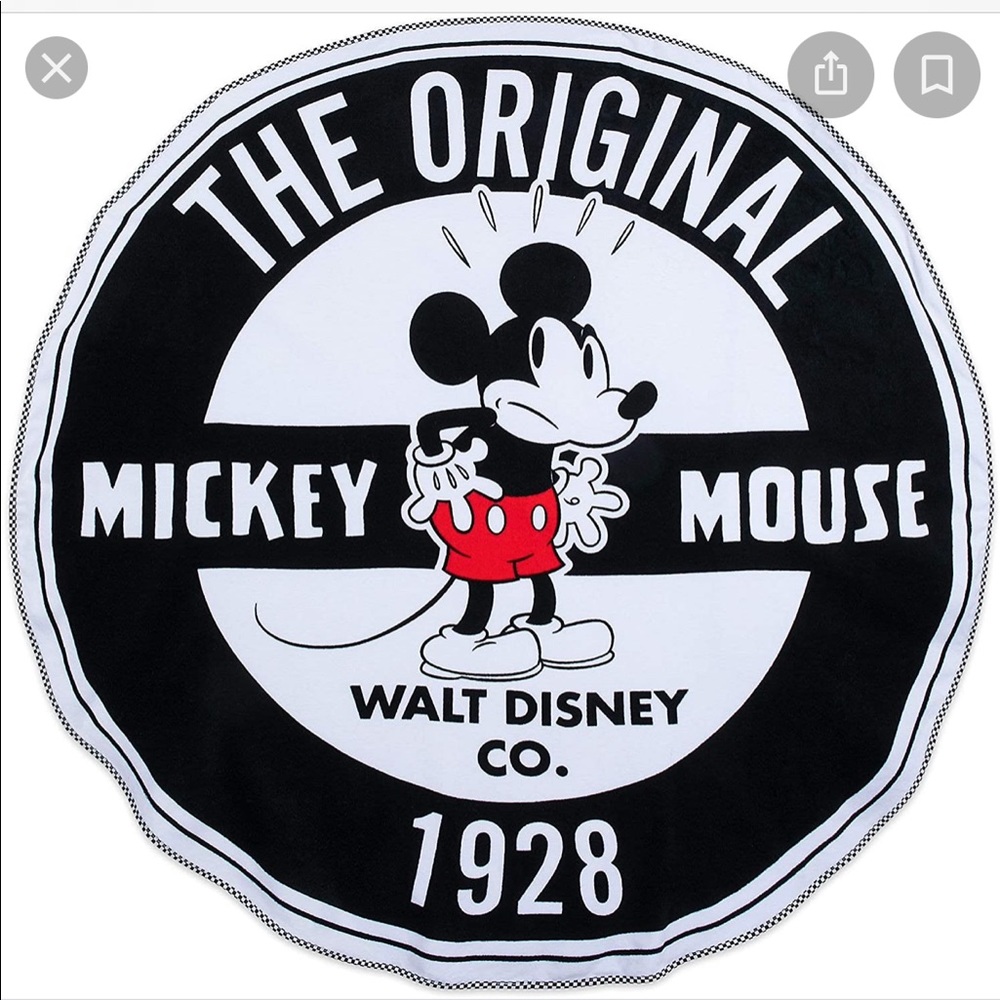 Oh My Disney circular beach towel